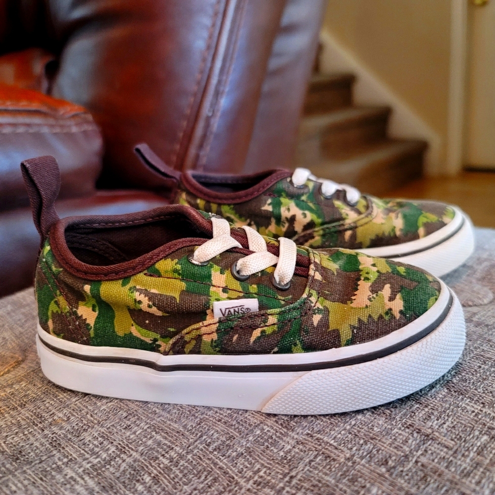 Toddler Boy's Dinosaur Camo Vans